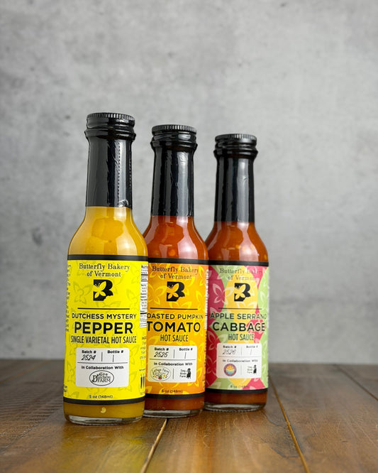 Two new micro batch hot sauces and a favorite back in stock!