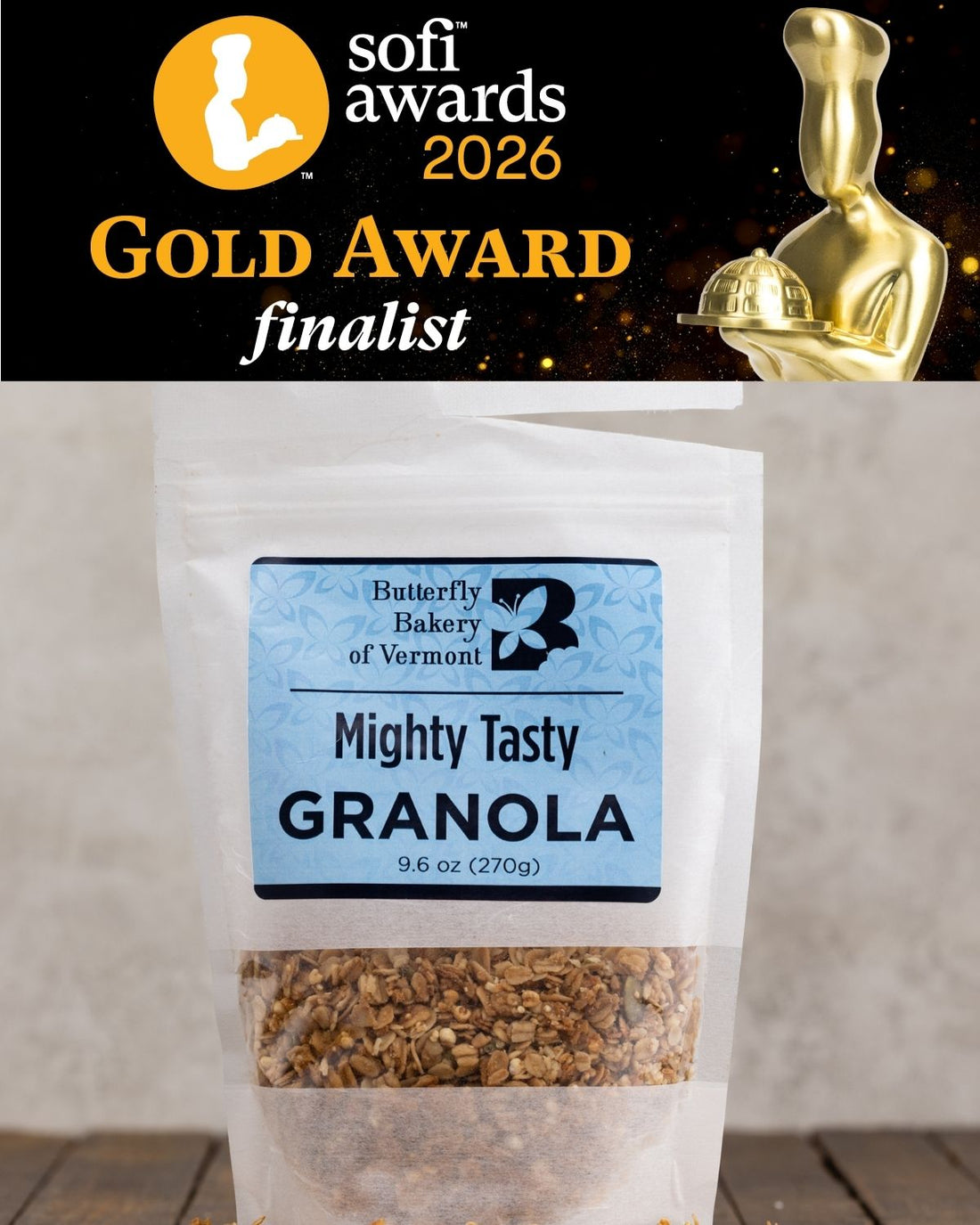 Mighty Tasty Granola is a sofi Finalist!