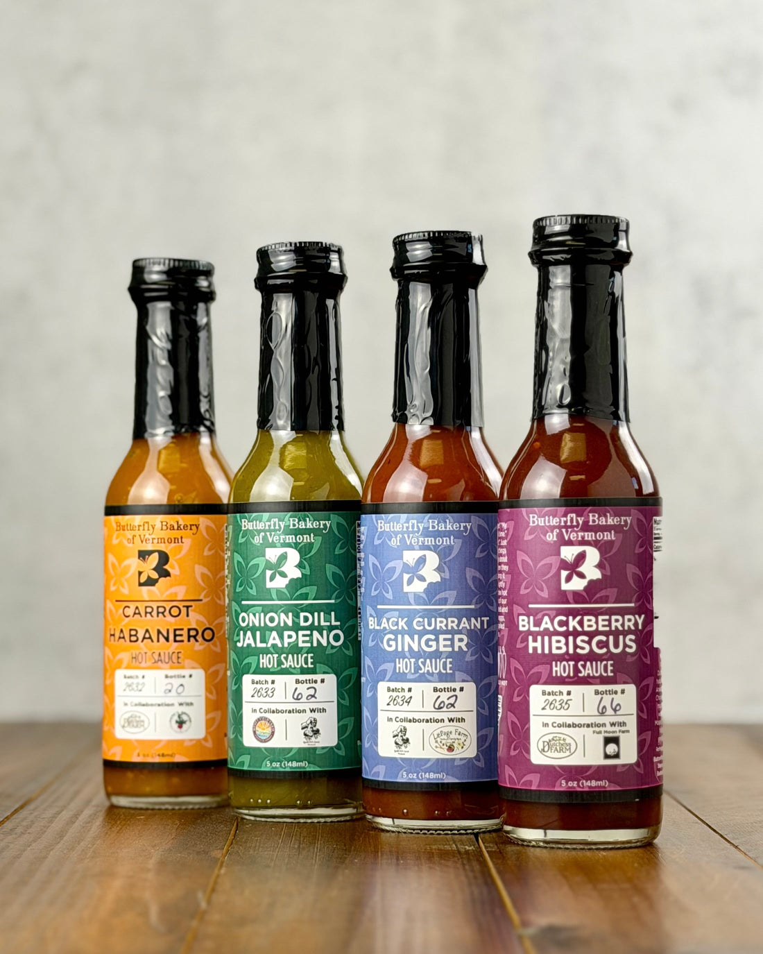 Full Sized Bottles of the Pride Pack Hot Sauces