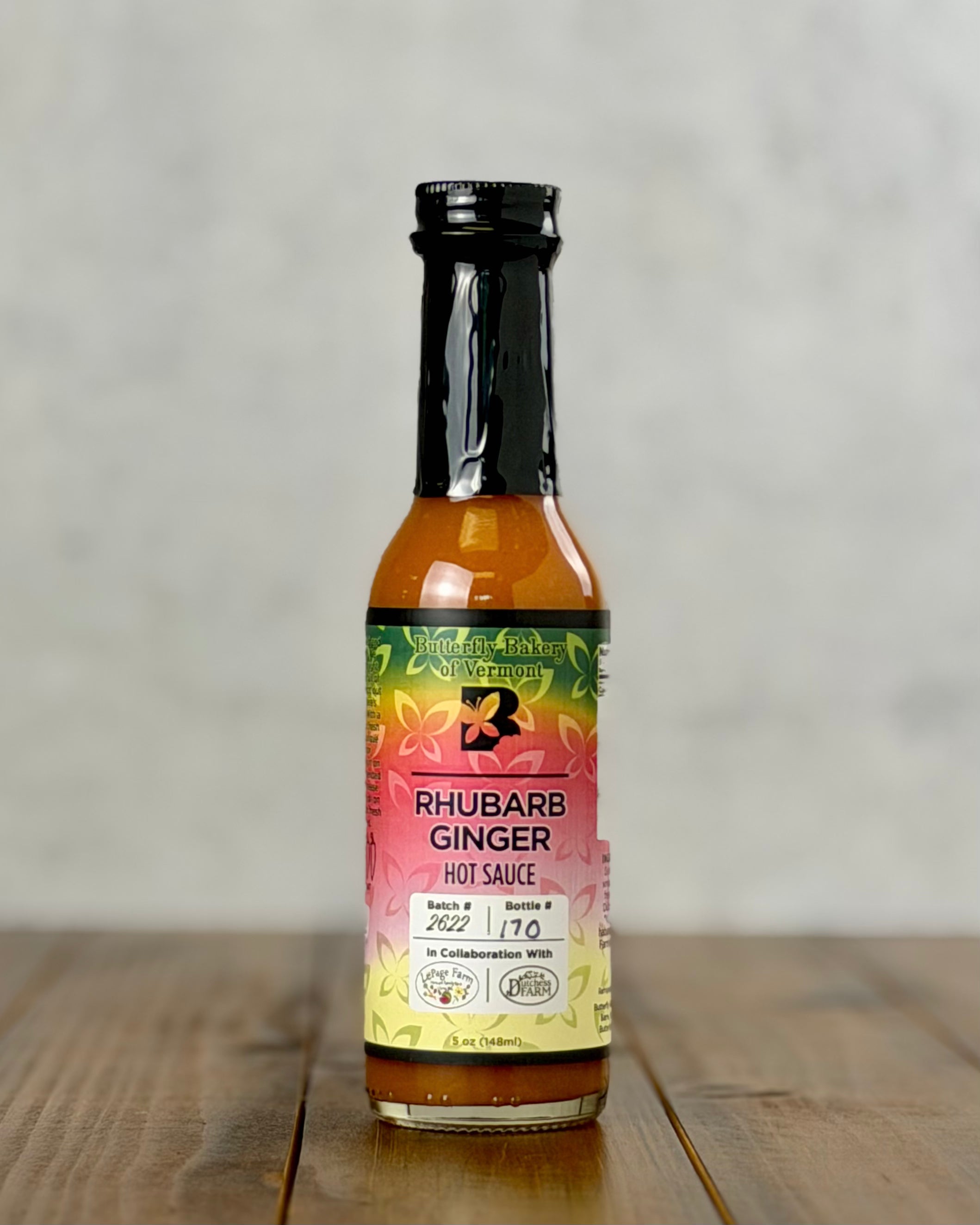 Rhubarb Ginger Hot Sauce