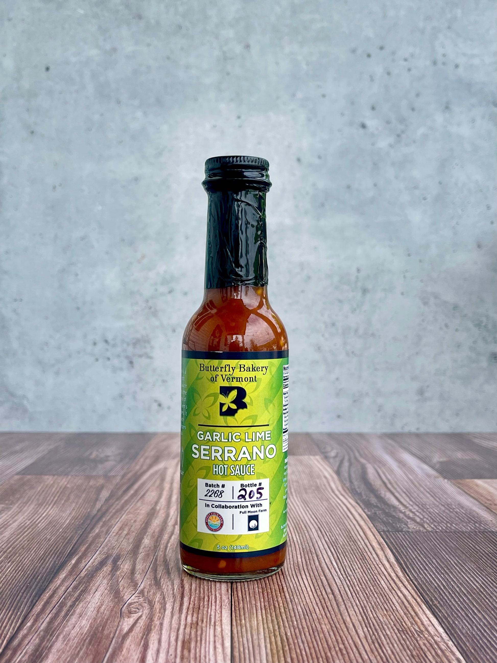 Garlic Lime Serrano Hot Sauce - Butterfly Bakery of Vermont