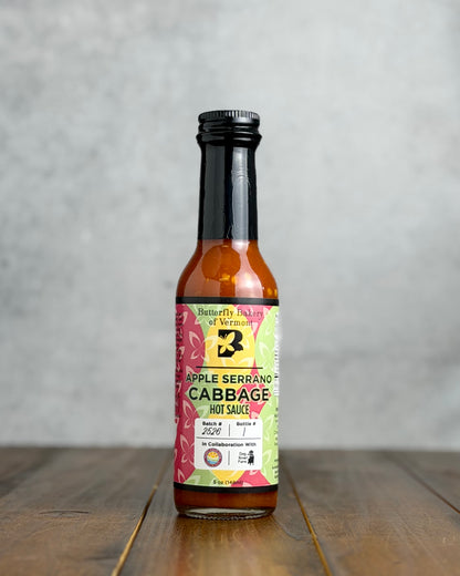 Apple Serrano Cabbage Hot Sauce