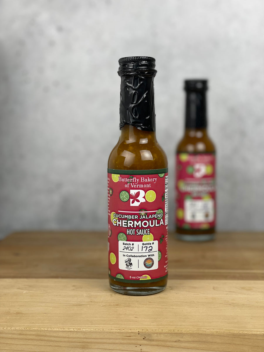 Cucumber Jalapeno Chermoula Hot Sauce - Butterfly Bakery of Vermont