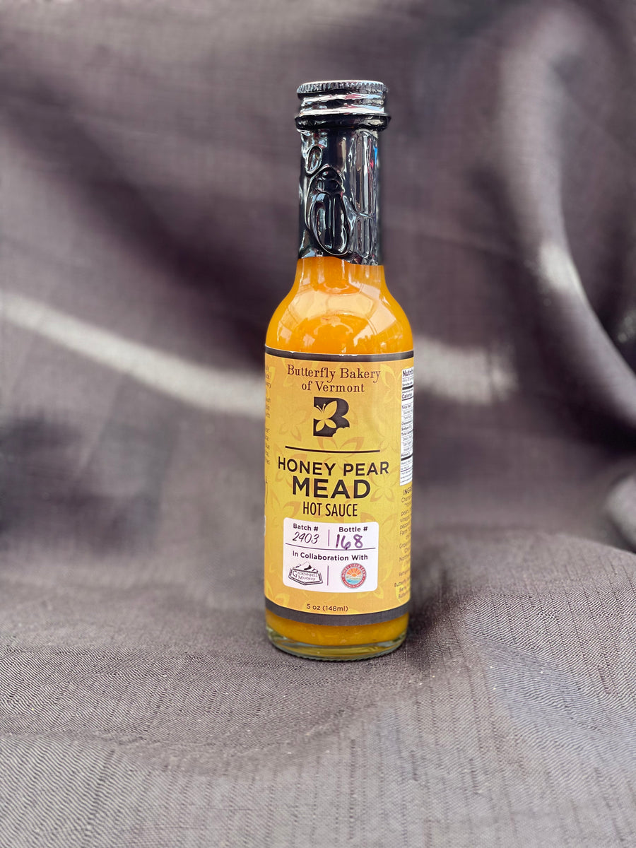 Honey Pear Mead Hot Sauce - Butterfly Bakery of Vermont