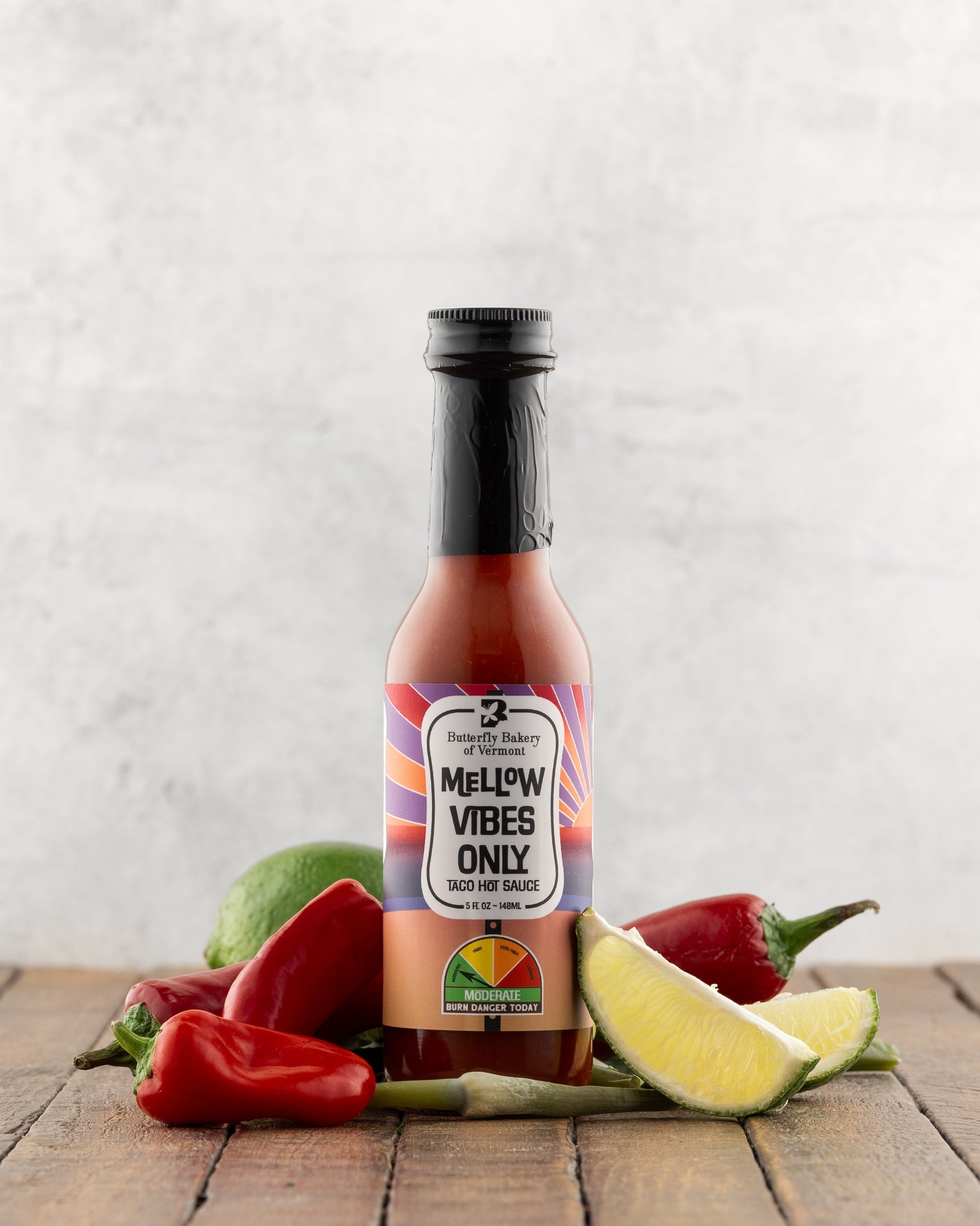 Butterfly Bakery of Vermont Mellow Vibes Only Hot Sauce