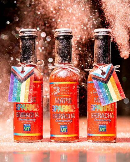 **Limited** Maple Sparkle Sriracha Pride Hot Sauce - Butterfly Bakery of Vermont