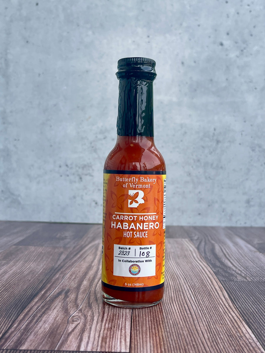 Carrot Honey Habanero Hot Sauce - Butterfly Bakery of Vermont