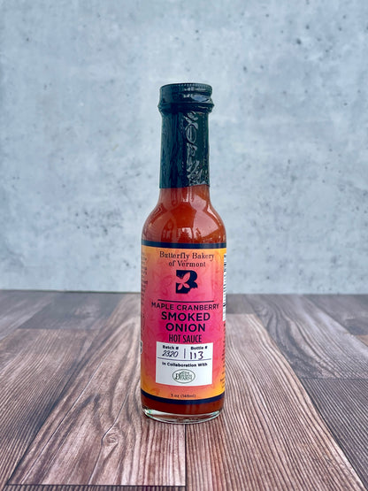 Maple Cranberry Smoked Onion Hot Sauce - Butterfly Bakery of Vermont