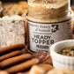 Butterfly Bakery of Vermont Heady Topper mustard surrounded by crackers, bread, cheese and charcuterie