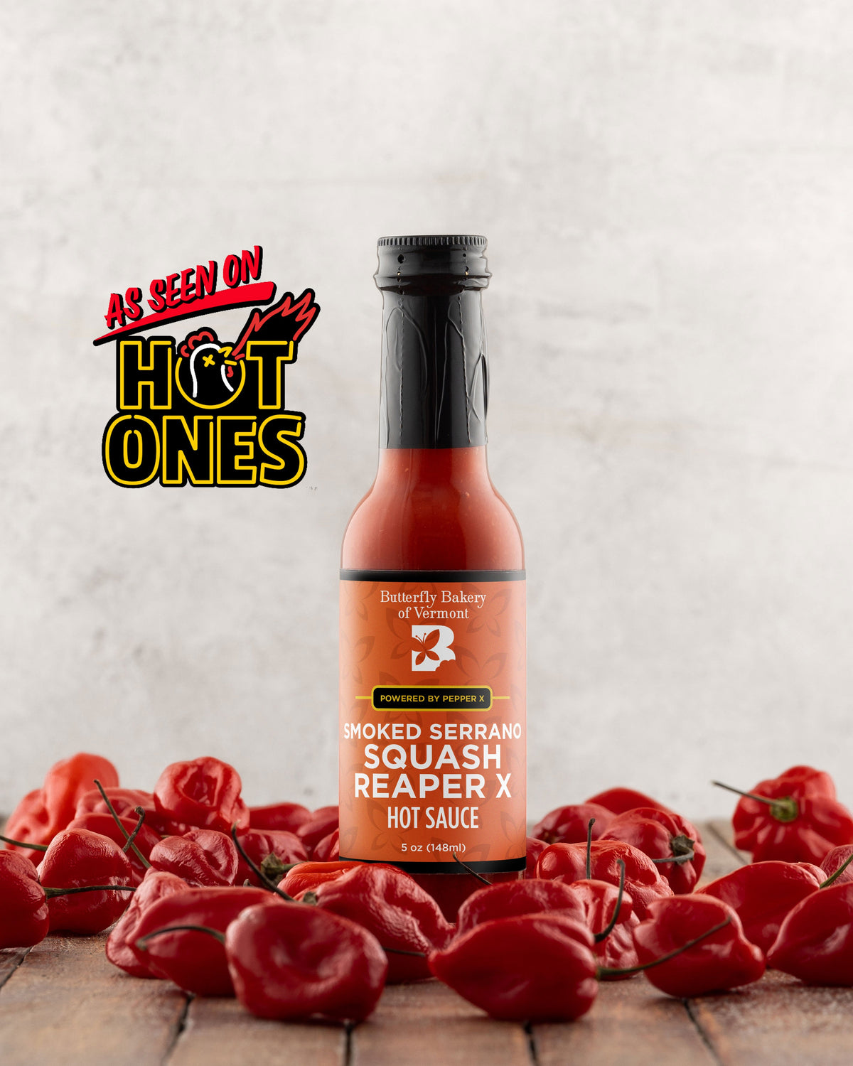 Smoked Serrano Squash Reaper X Hot Sauce