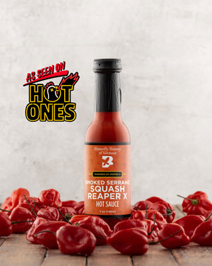 Smoked Serrano Squash Reaper X Hot Sauce