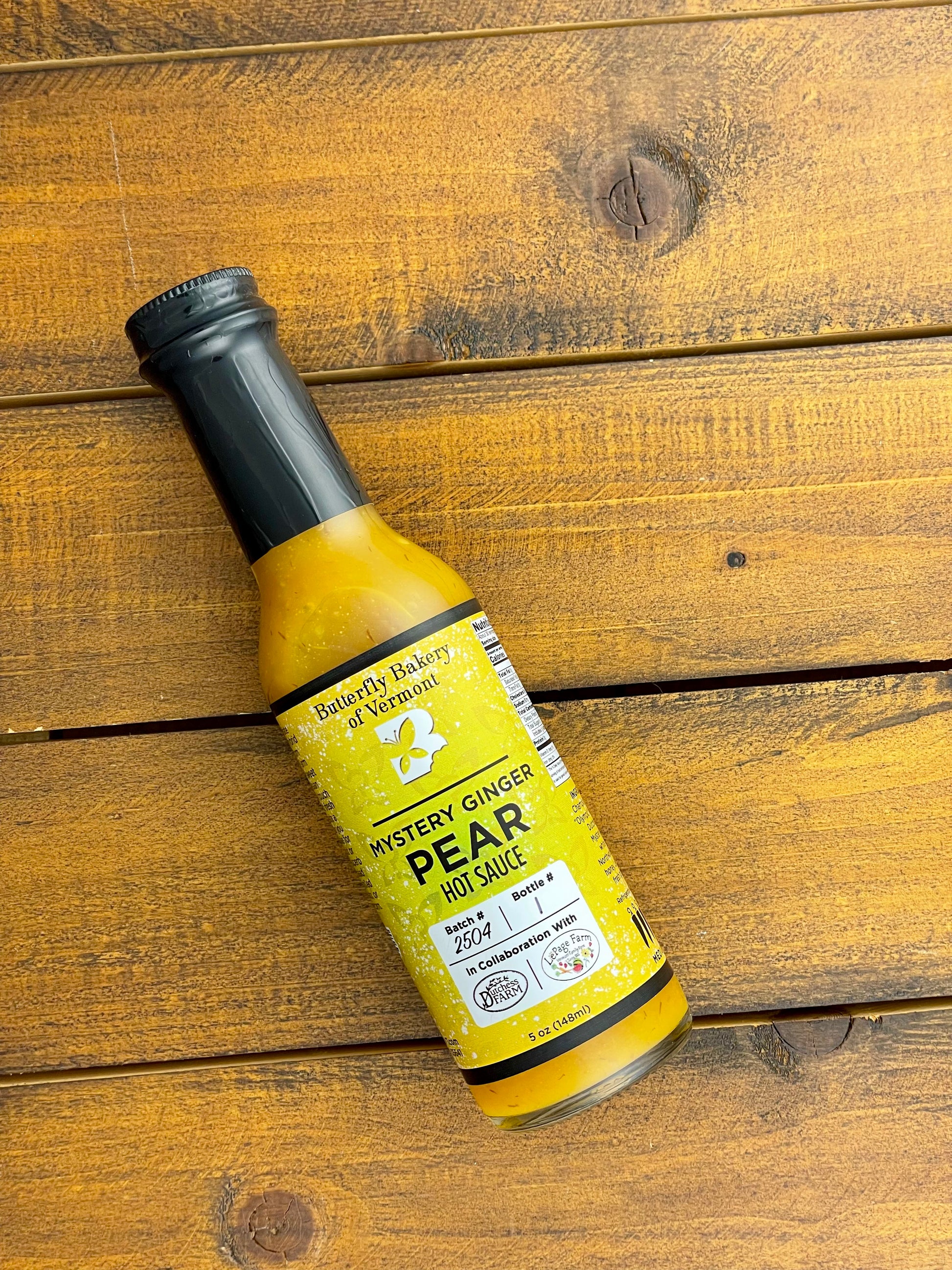 Mystery Ginger Pear Hot Sauce - Butterfly Bakery of Vermont