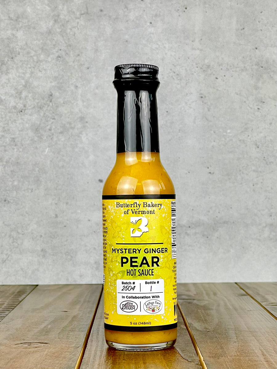 Mystery Ginger Pear Hot Sauce - Butterfly Bakery of Vermont