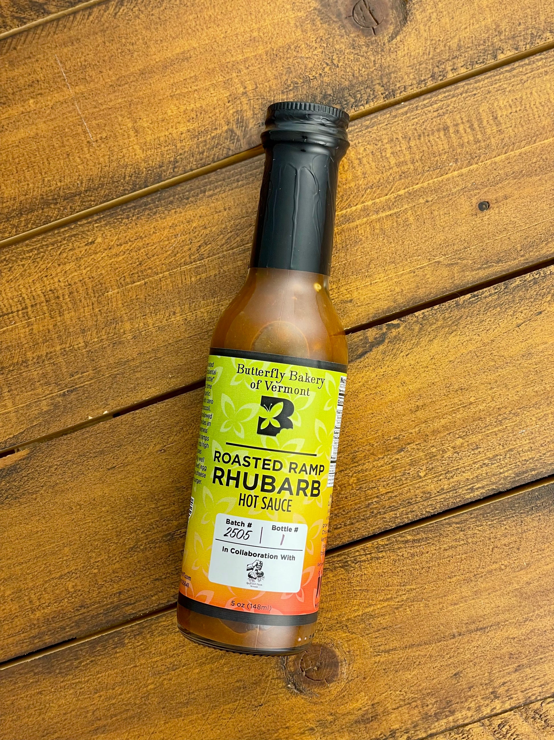 Roasted Ramp Rhubarb Hot Sauce - Butterfly Bakery of Vermont