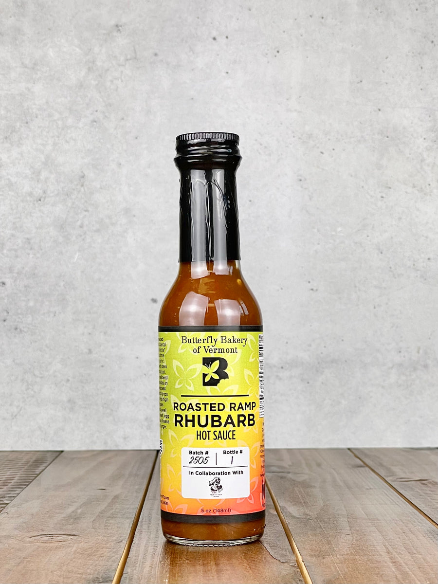 Roasted Ramp Rhubarb Hot Sauce - Butterfly Bakery of Vermont