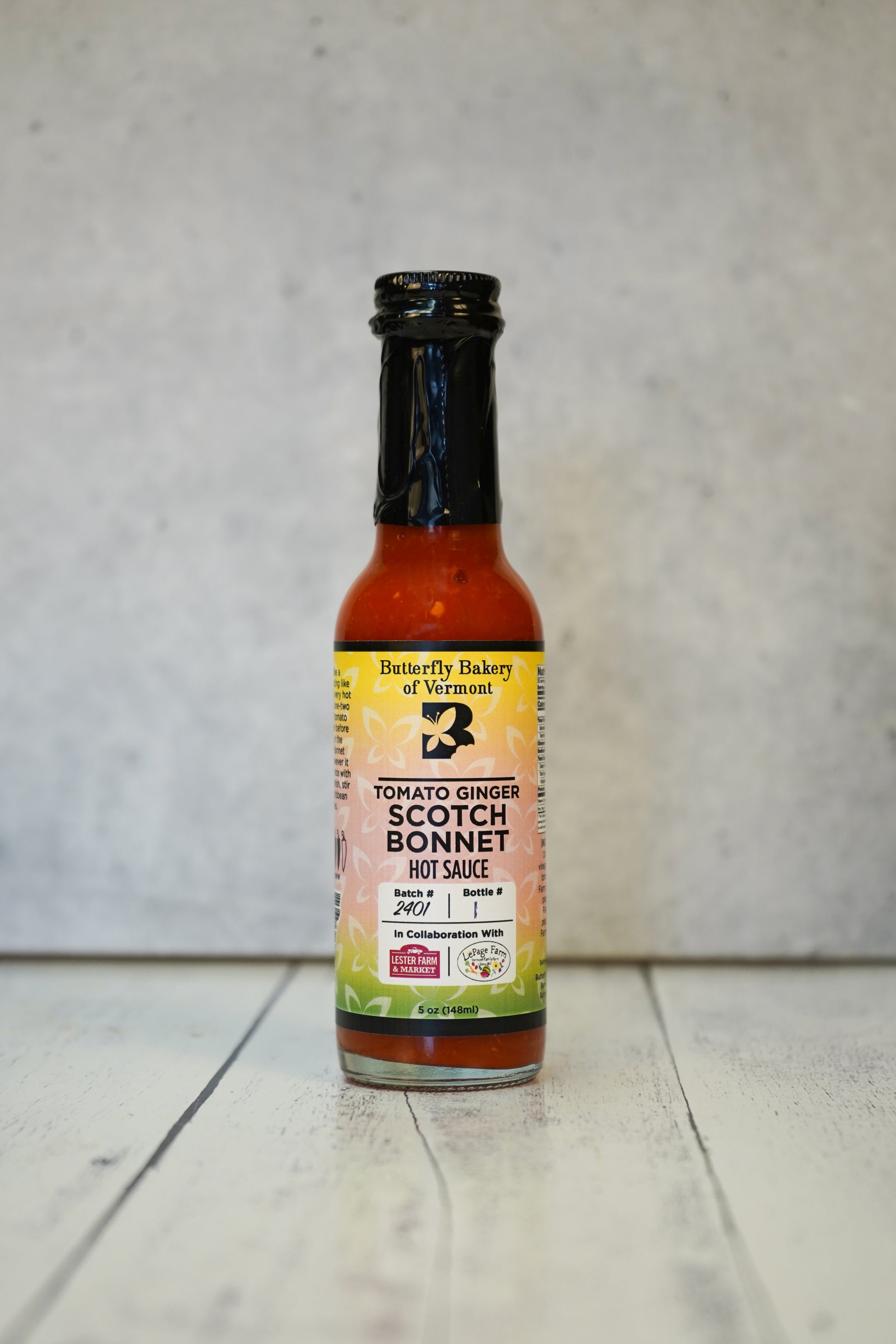 Tomato Ginger Scotch Bonnet Hot Sauce - Butterfly Bakery of Vermont