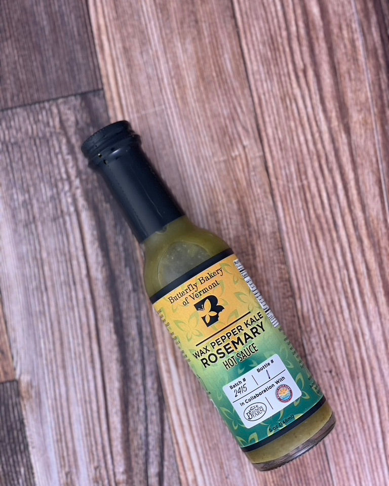 Wax Pepper Kale Rosemary Hot Sauce - Butterfly Bakery of Vermont