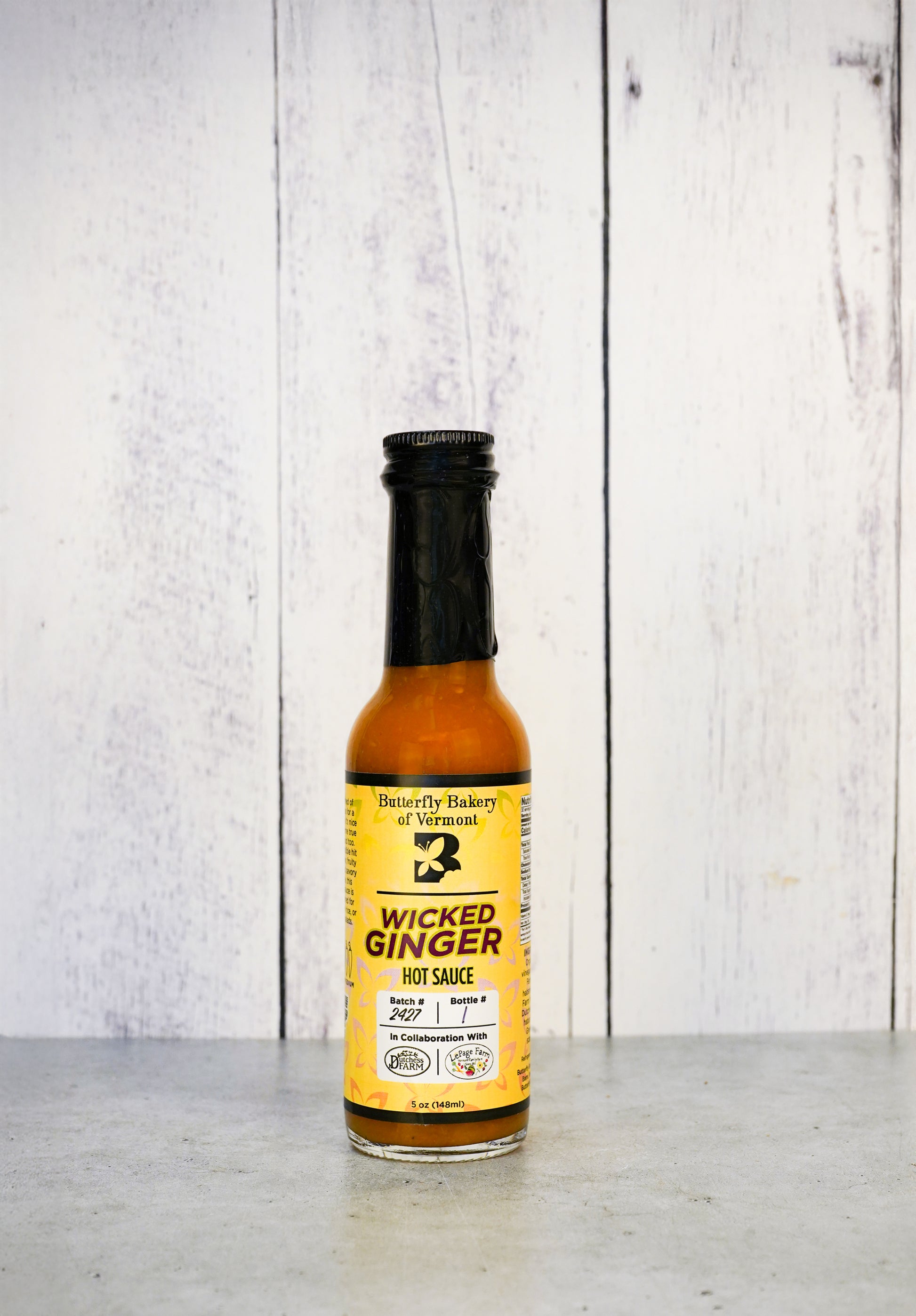 Wicked Ginger Hot Sauce - Butterfly Bakery of Vermont