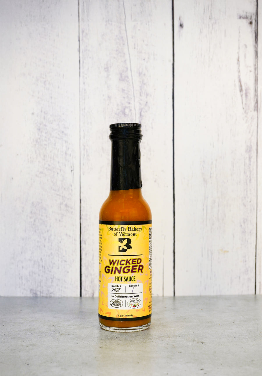 Wicked Ginger Hot Sauce - Butterfly Bakery of Vermont