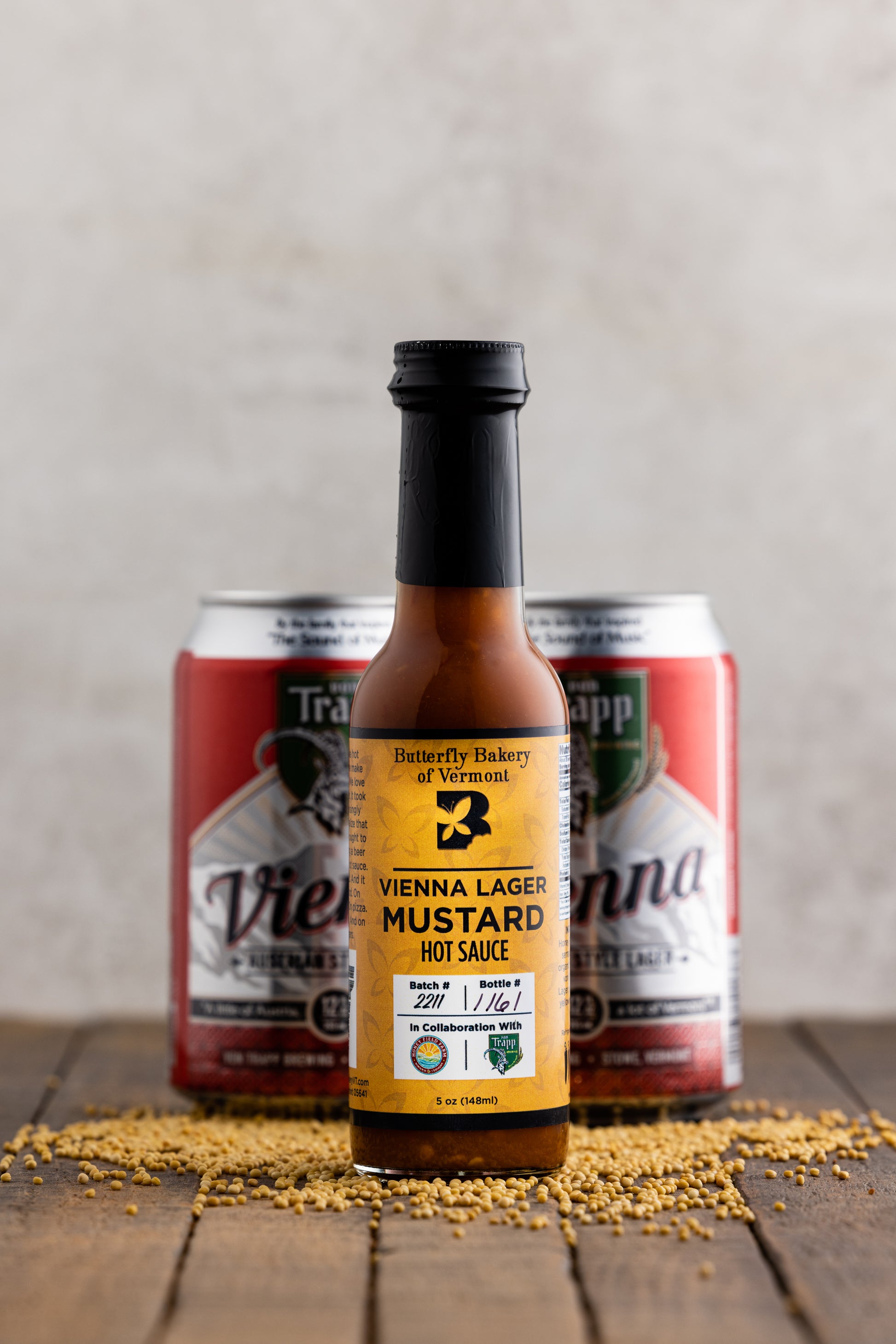 Vienna Lager Mustard Hot Sauce - Butterfly Bakery of Vermont