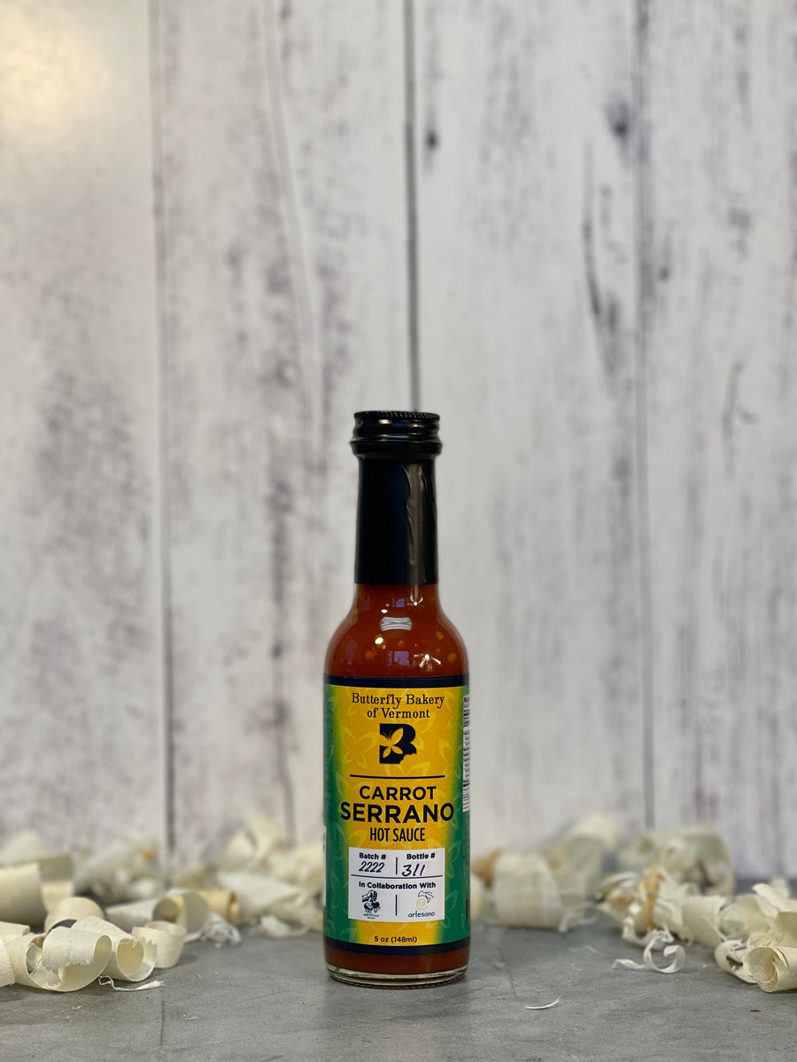 Carrot Serrano Hot Sauce - Butterfly Bakery of Vermont