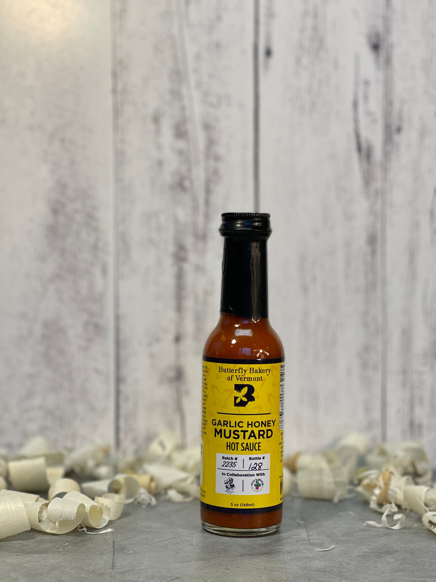 Garlic Honey Mustard Hot Sauce - Butterfly Bakery of Vermont