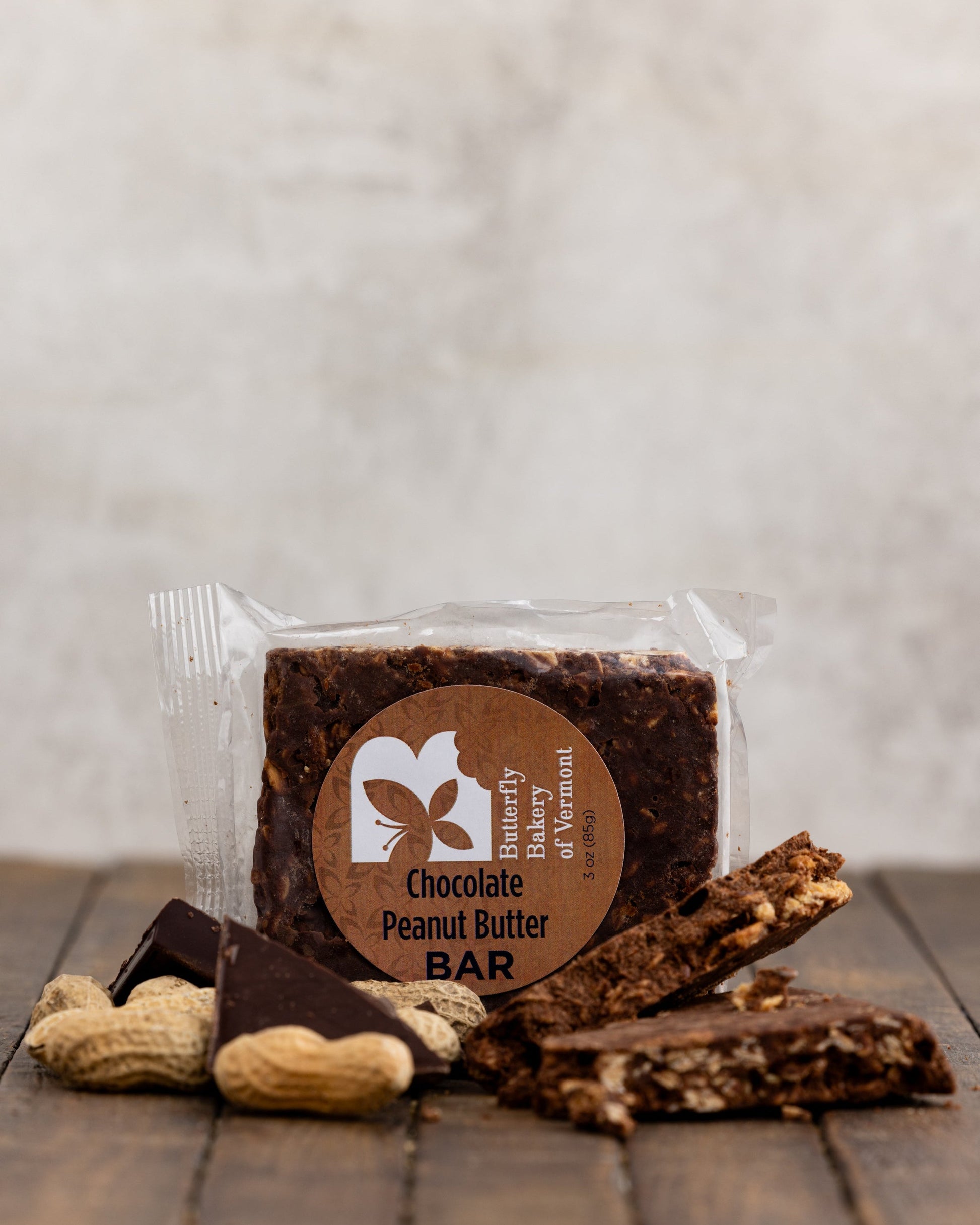 Chocolate Peanut Butter Bar - Butterfly Bakery of Vermont