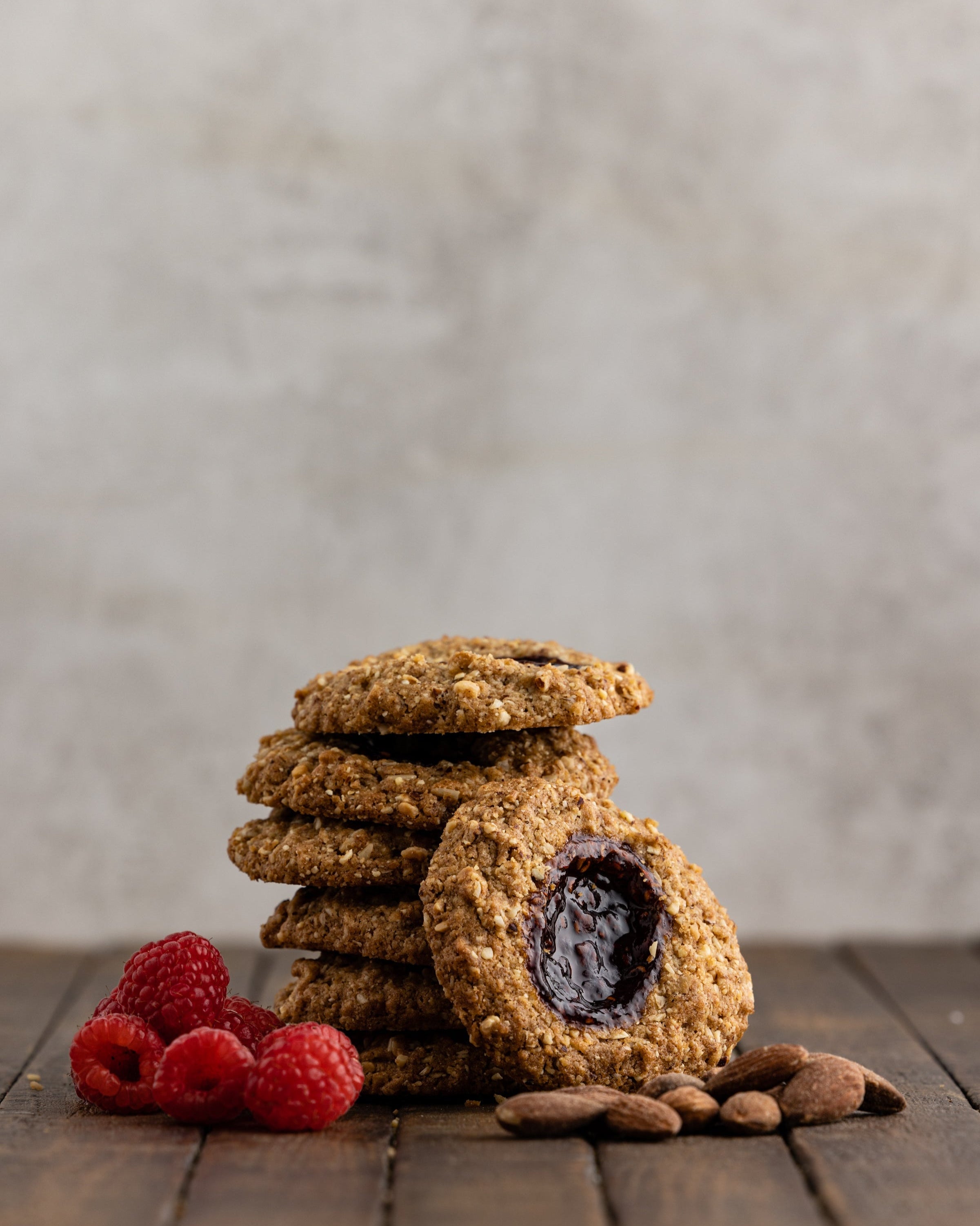 Raspberry Almond Cookies